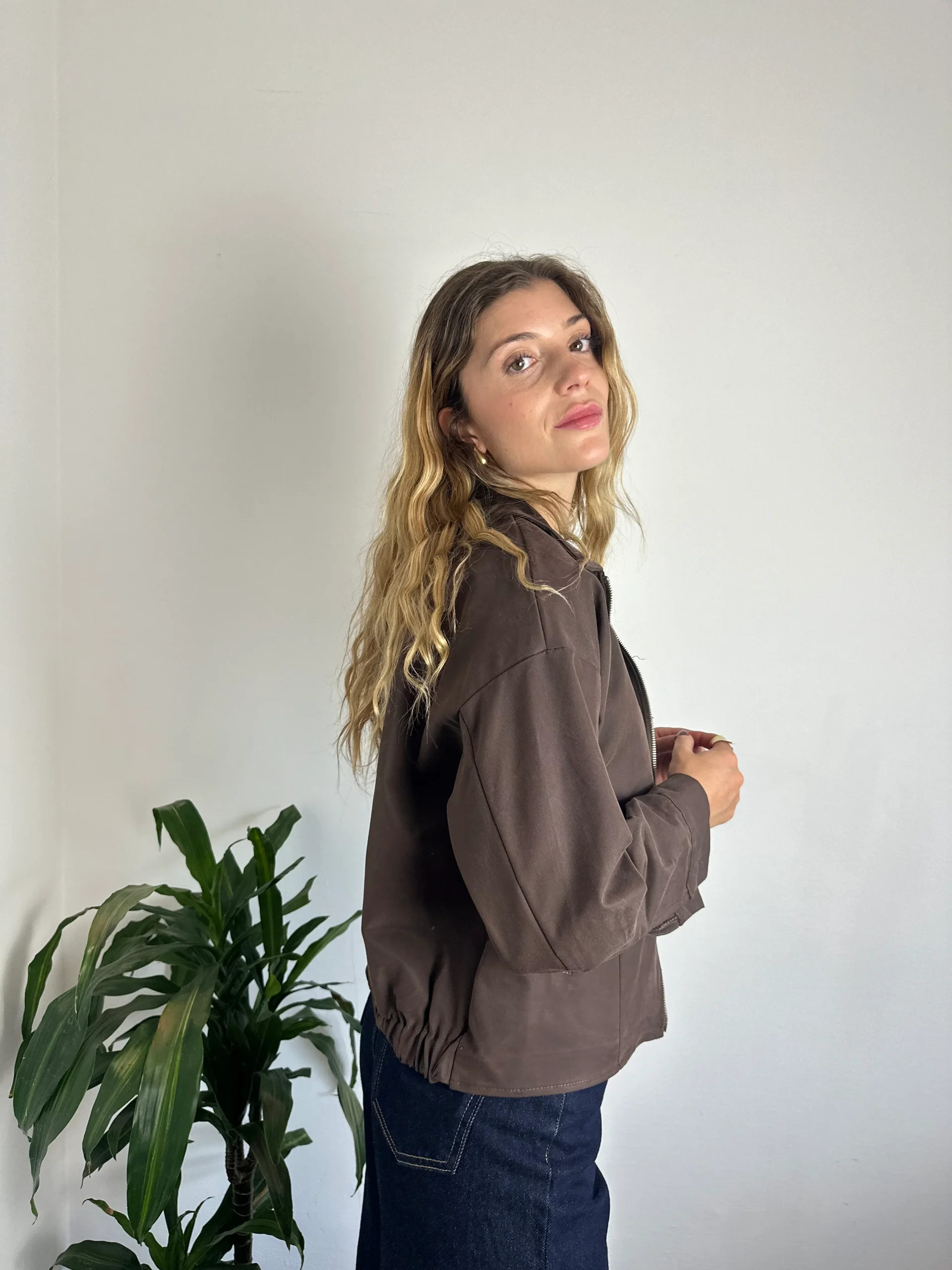 GIACCA BOMBER in SUEDE - immagine 8