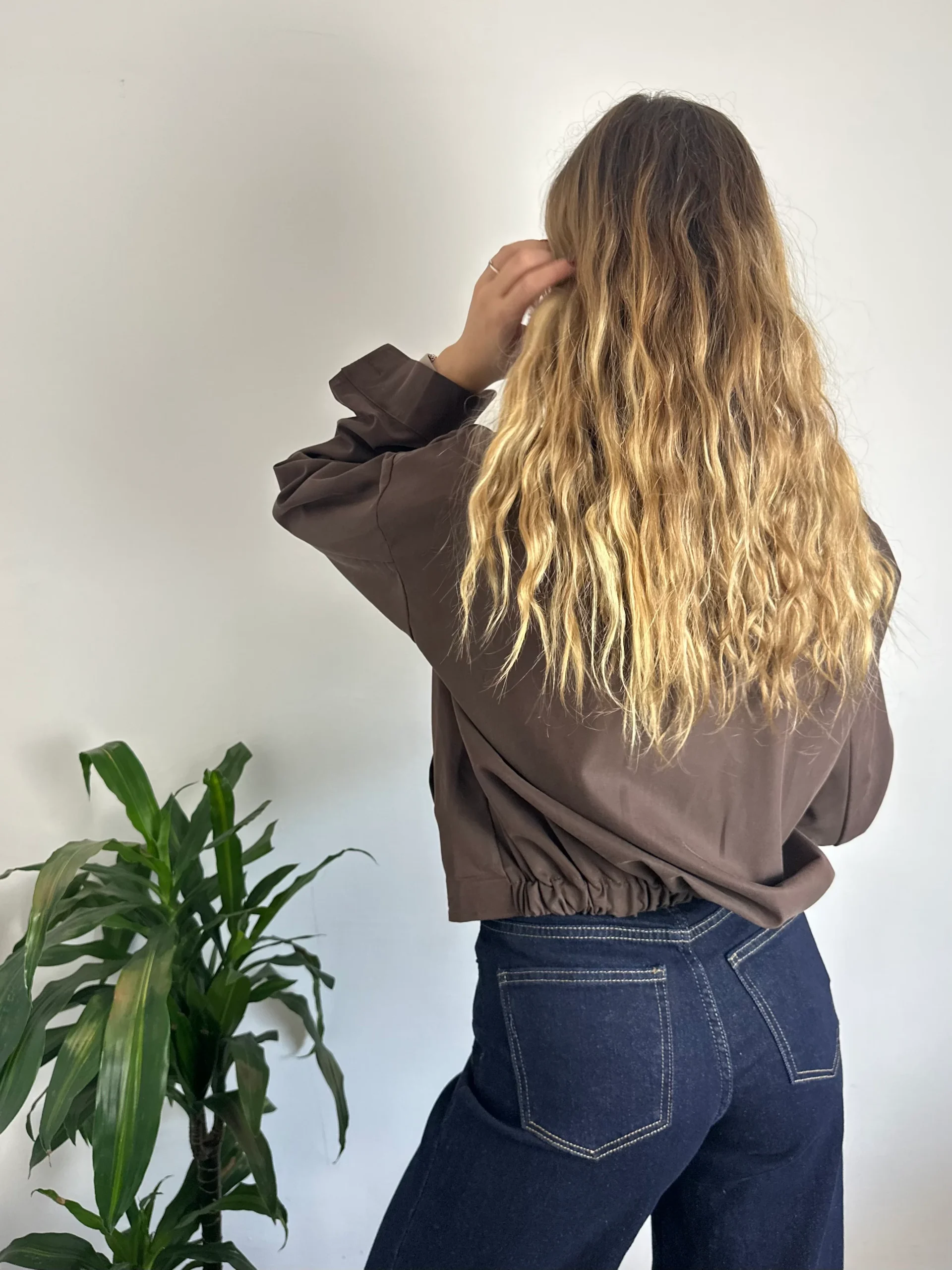 GIACCA BOMBER in SUEDE - immagine 7