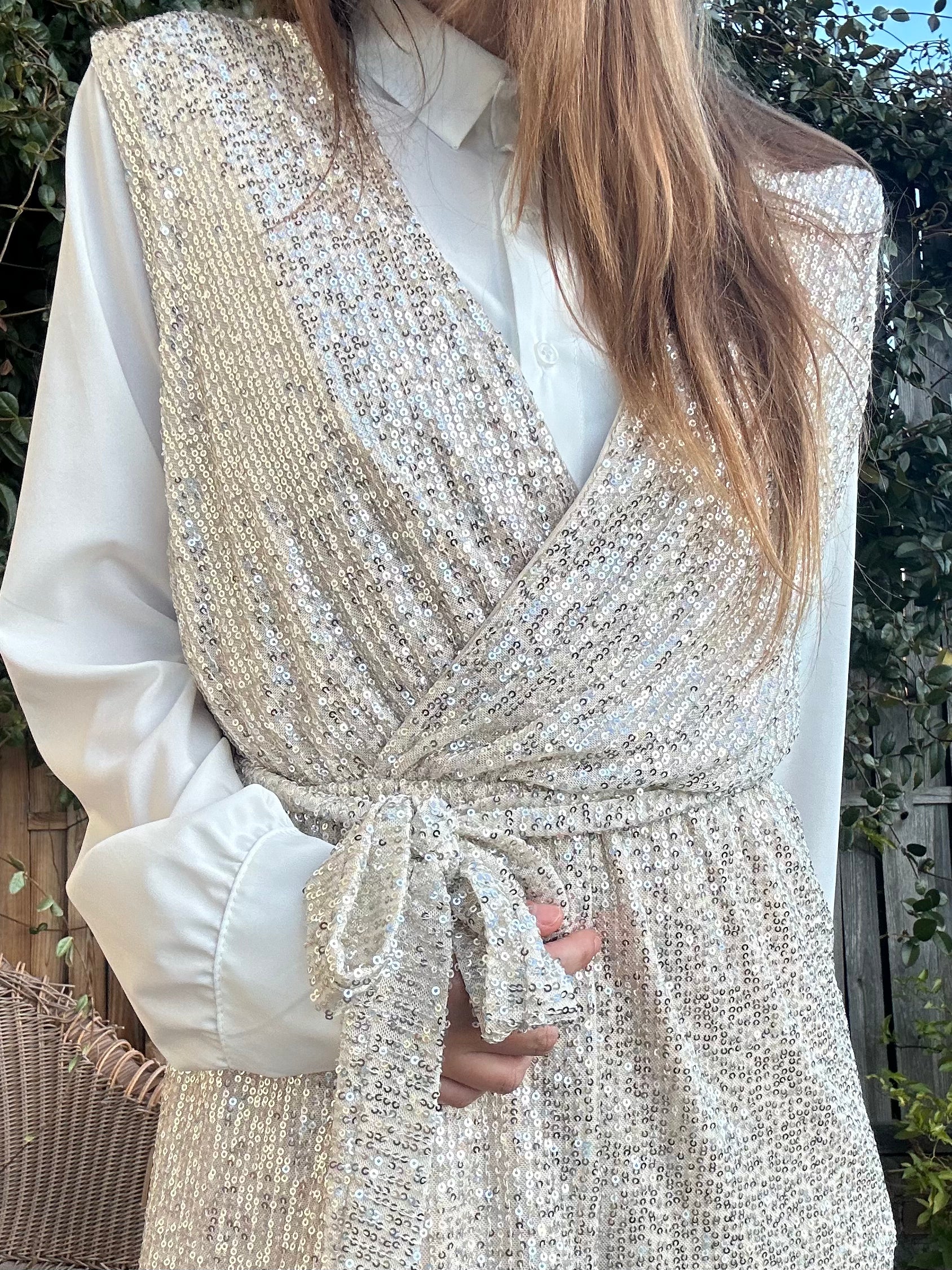 TUTA JUMPSUIT CON PAILLETTES - immagine 6
