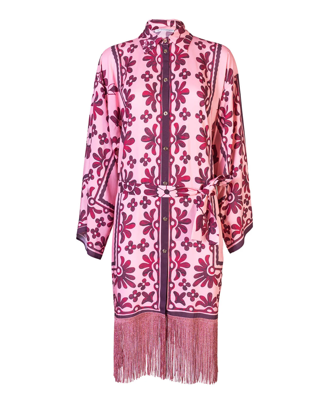 CAMICIA LUNGA CON FRANGIA - immagine 2