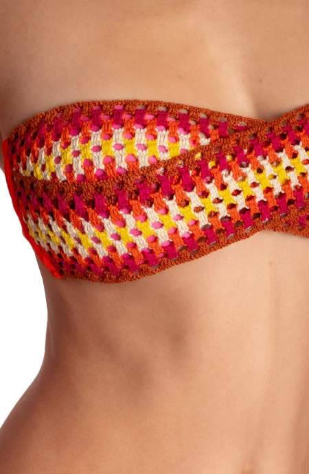 PIN UP STARS-BIKINI FASCIA IMBOTTITA CON PASSAMANERIA CROCHET - immagine 4
