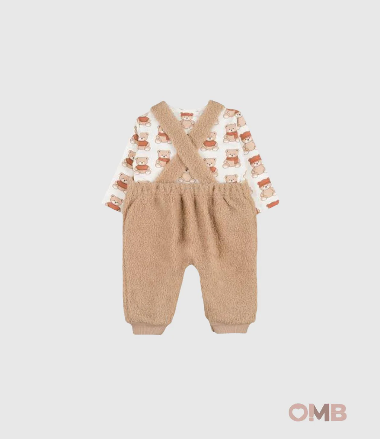 Salopette NANAN neonata 138 Beige - immagine 3